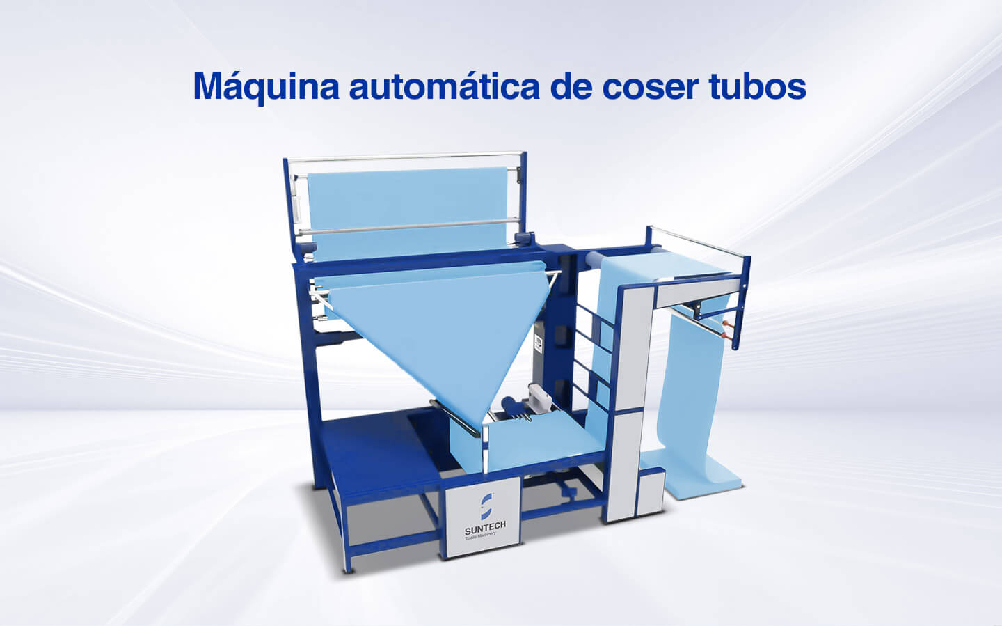 Máquina automática de costura de tela tubular