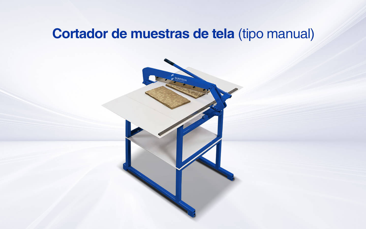 Máquina manual para corte de muestras de telas