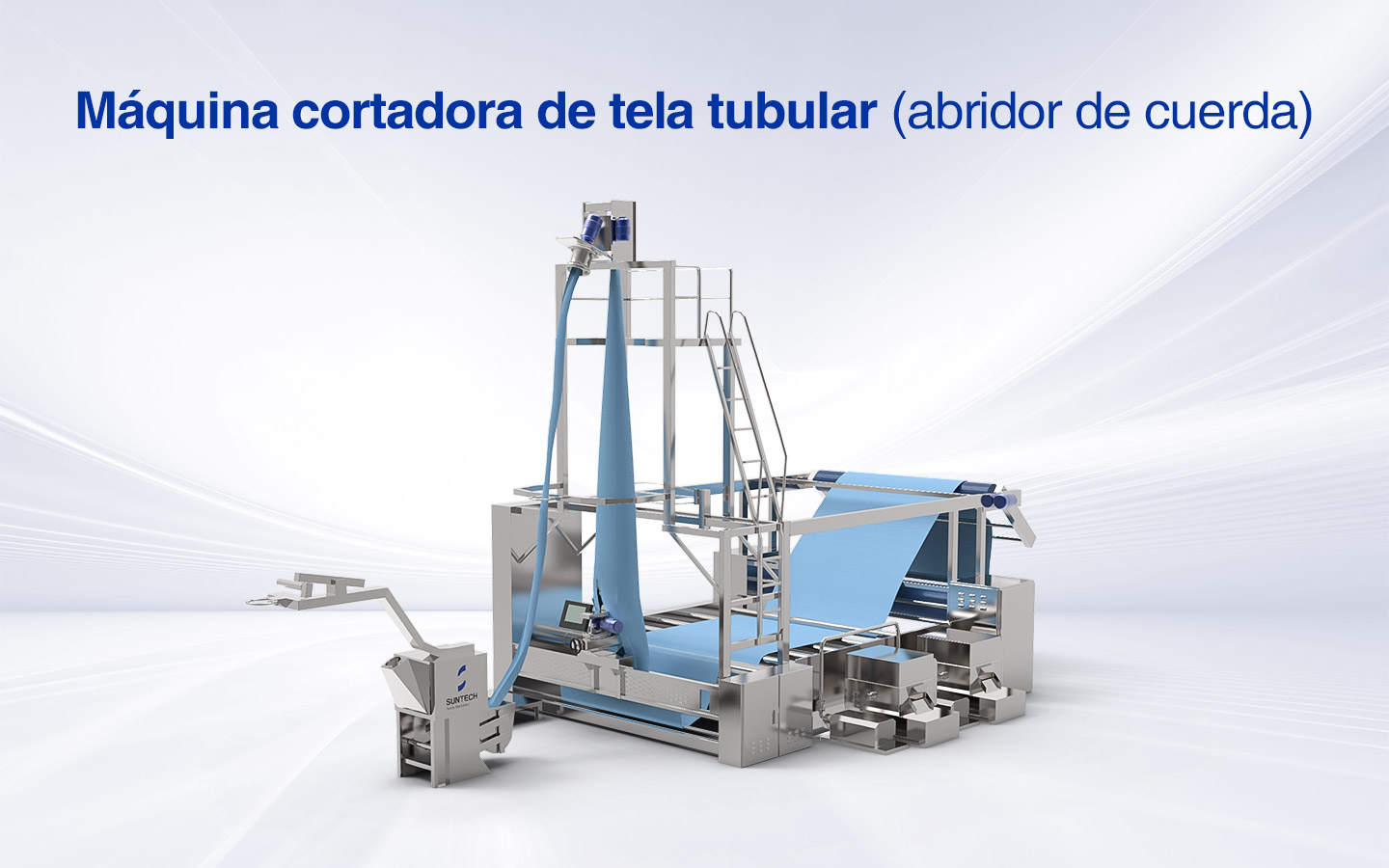  Máquina abridora de tela tubular