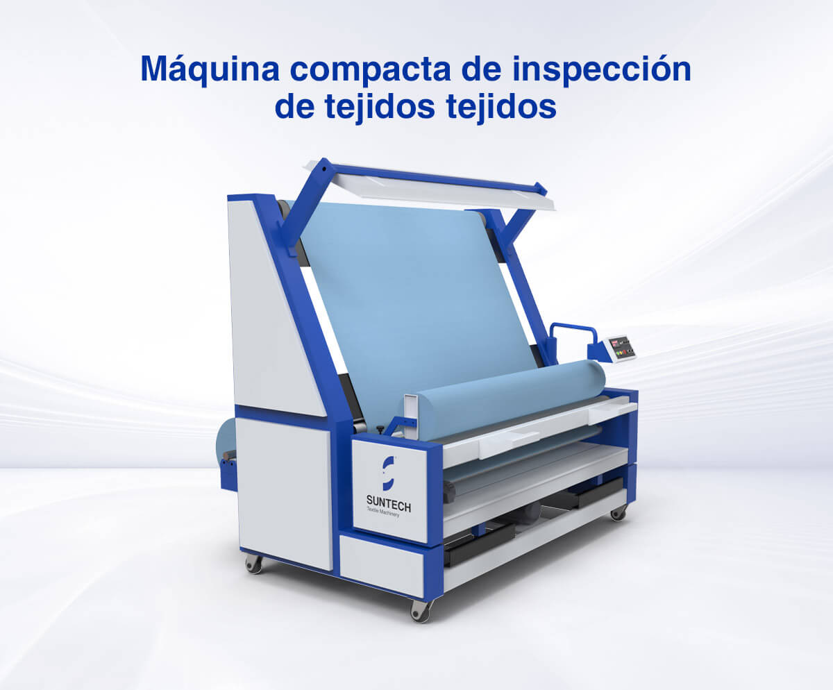 Máquina de inspección y enrollado de telas para telas tejidas 