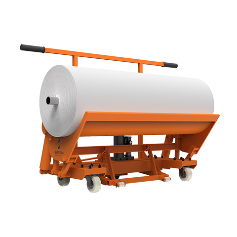 ST-HBT-07 Hydraulic Cloth Roll Doffing Trolley