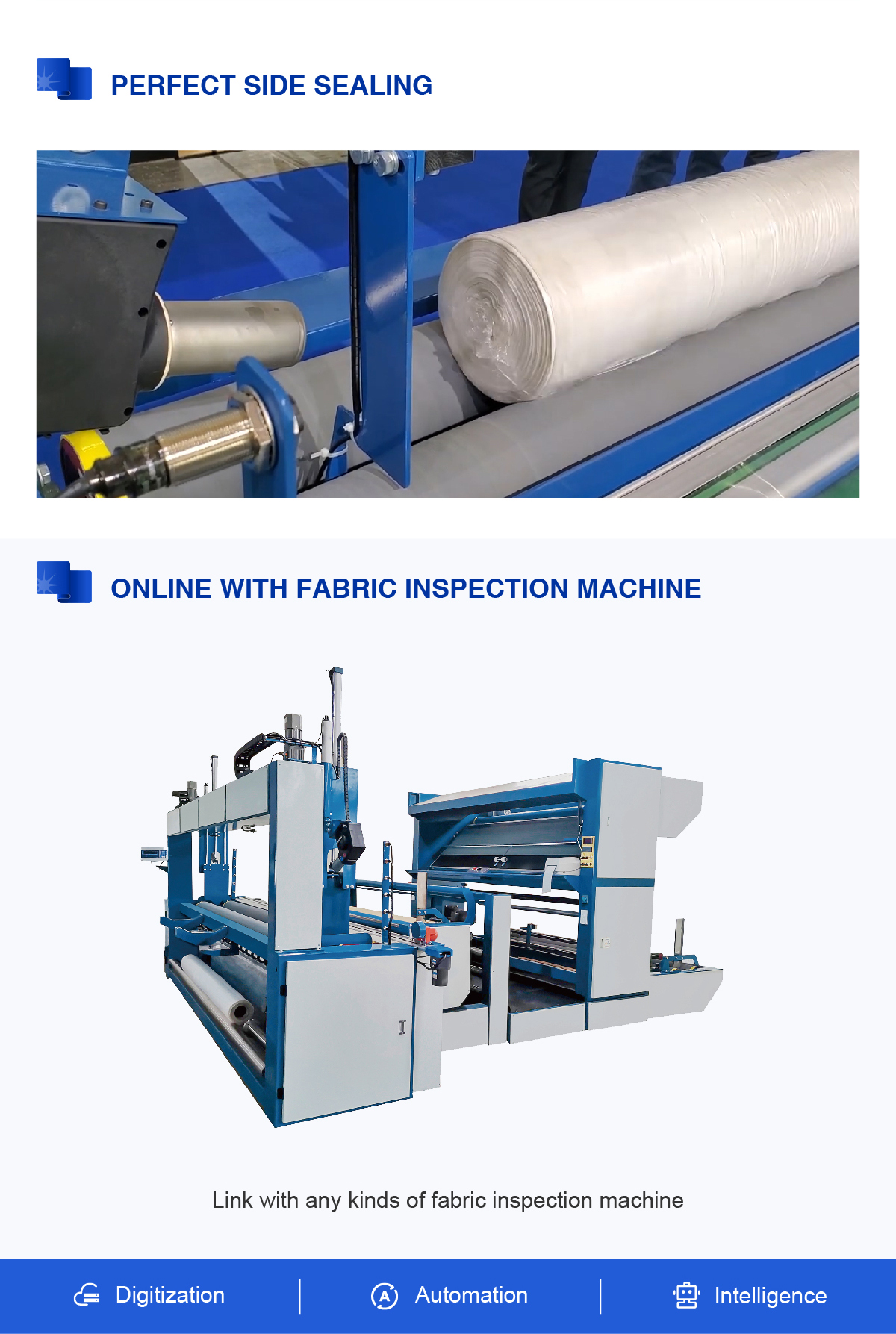 semi-automatic fabric roll packing machine