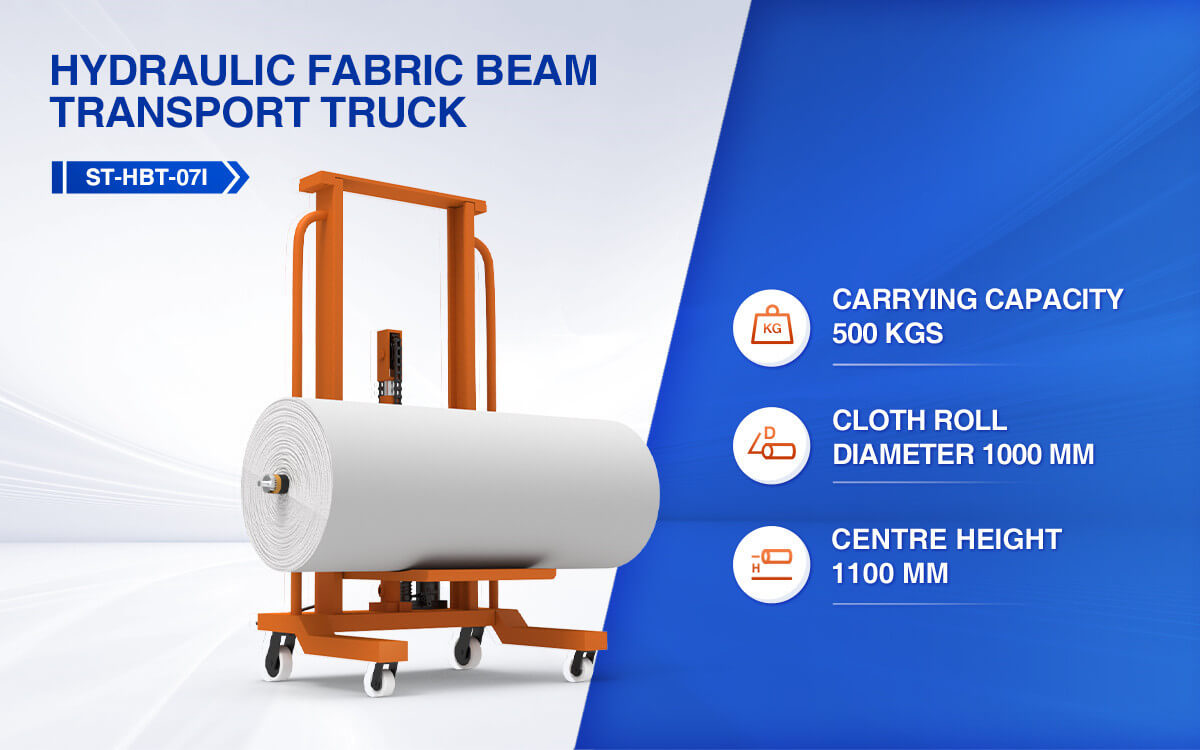 hydraulic fabric beam transport truck