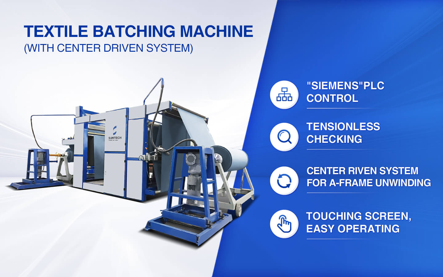 batching machine with center driven system