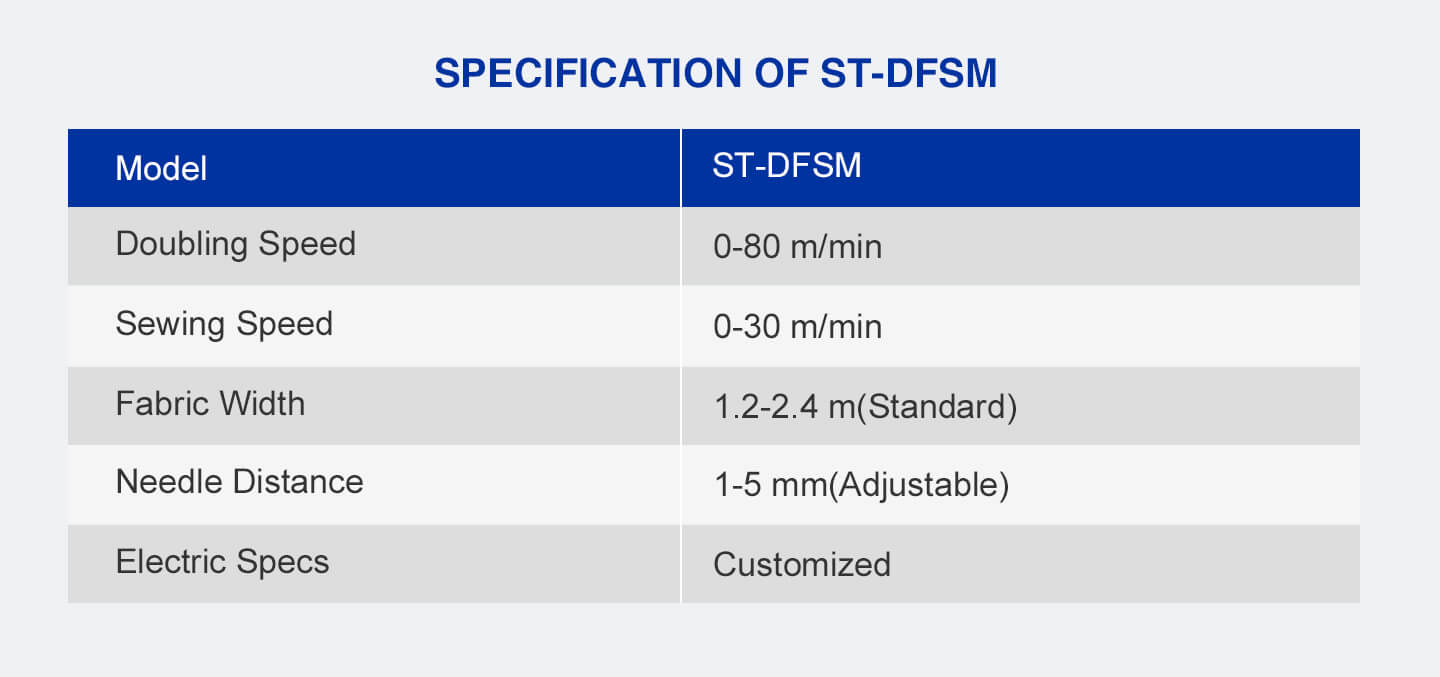 automatic tube-sewing machine specification