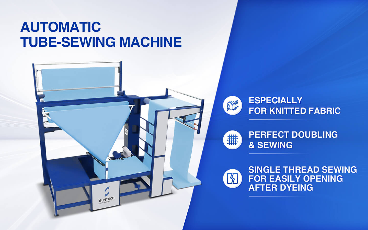 automatic tube-sewing machine features