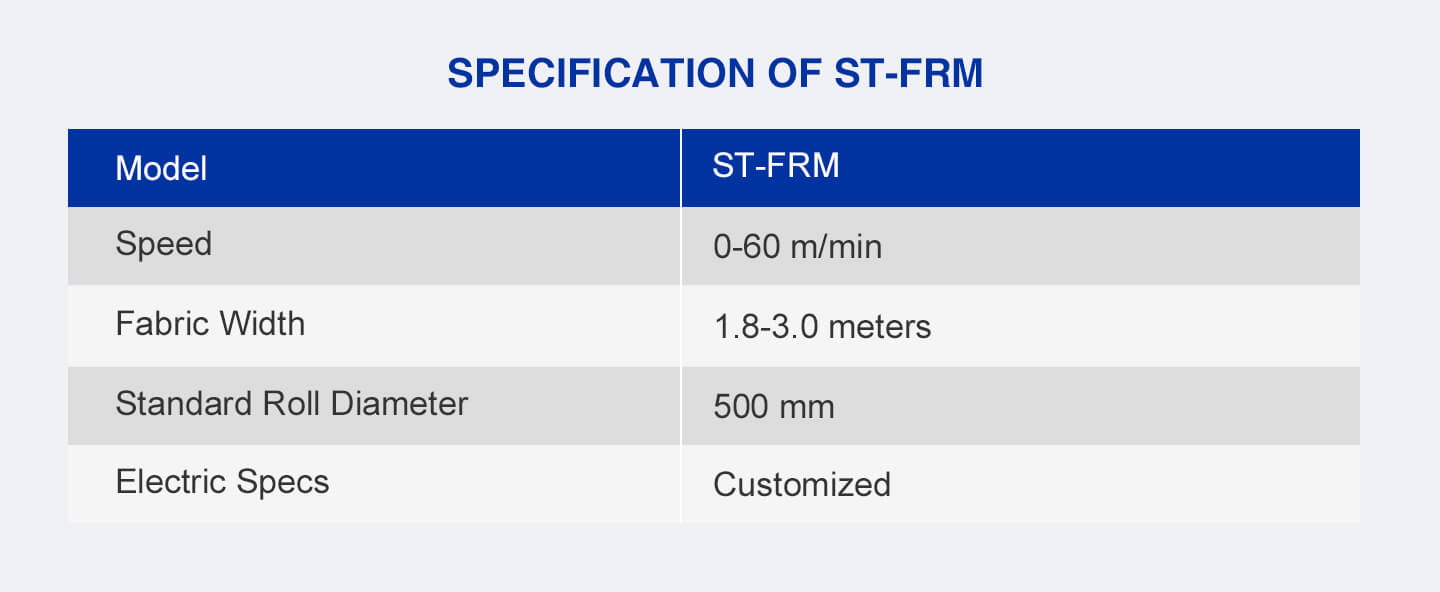 fabric releasing machine specification