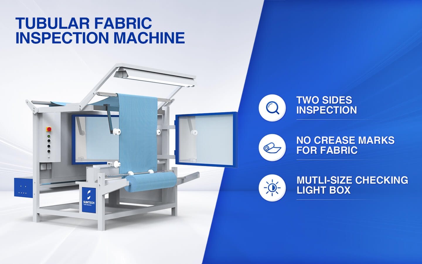 Tubular Fabric Inspection Machine features