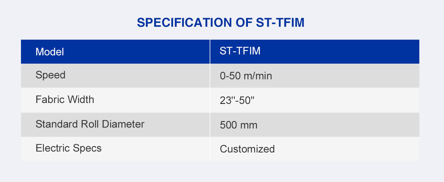 Tubular Fabric Inspection Machine specification