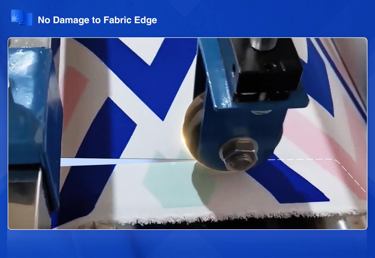 Ultrasonic Fabric Cutting Machine no damage to fabric edge