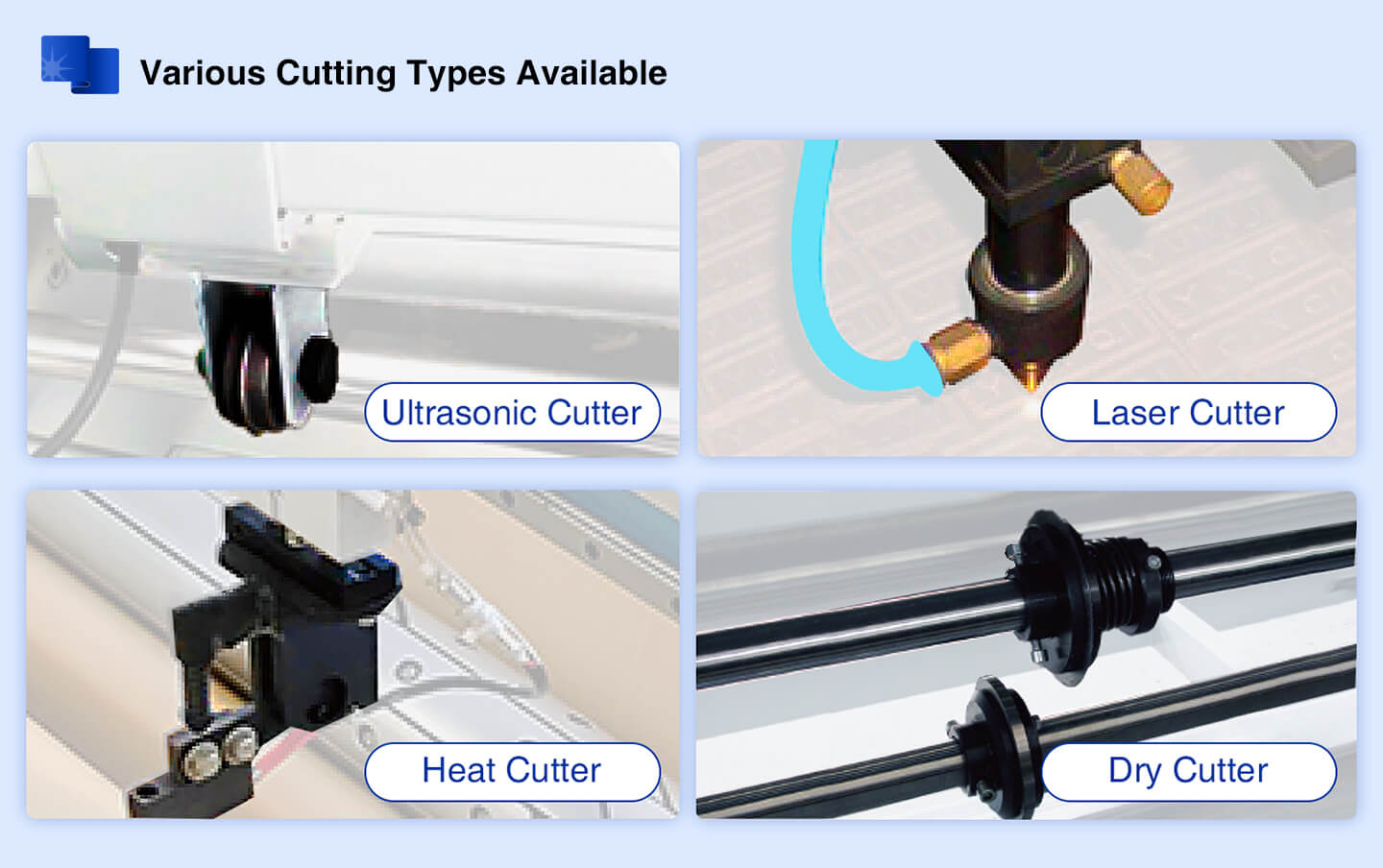Ultrasonic Fabric Cutting Machine have ultrasonic cutter/laser cutter/heat cutter/dry cutter
