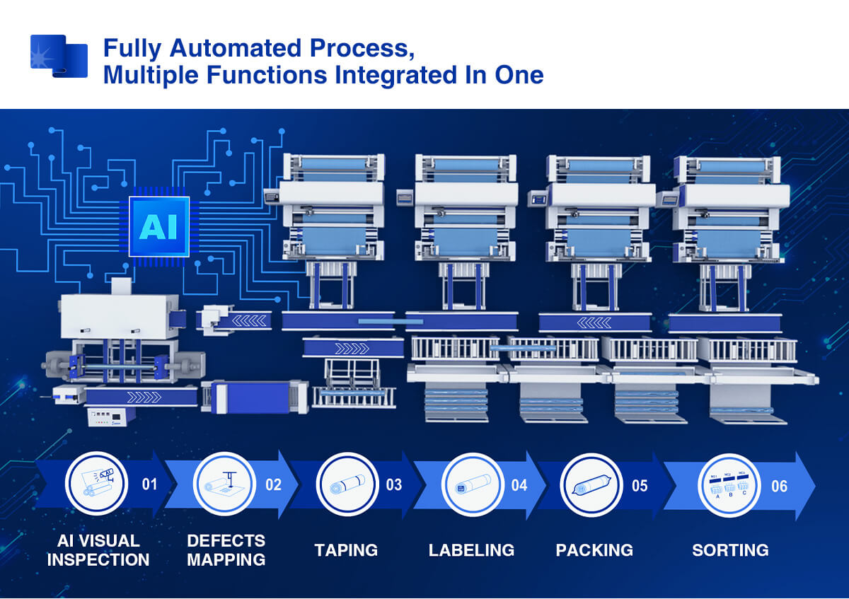 AI Visual Inspection & Automated Packing Solutions multiple function integrated in one
