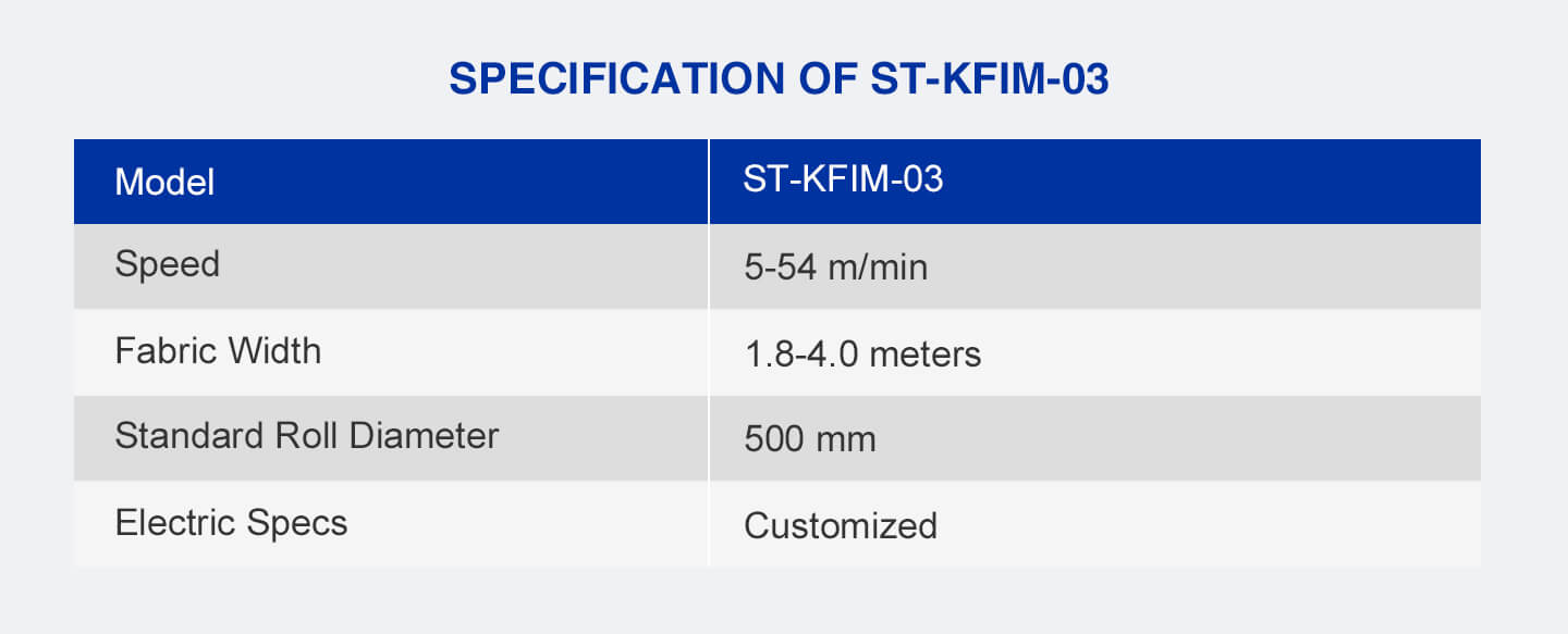 Open Width Knitted Fabric Checking Machine specification