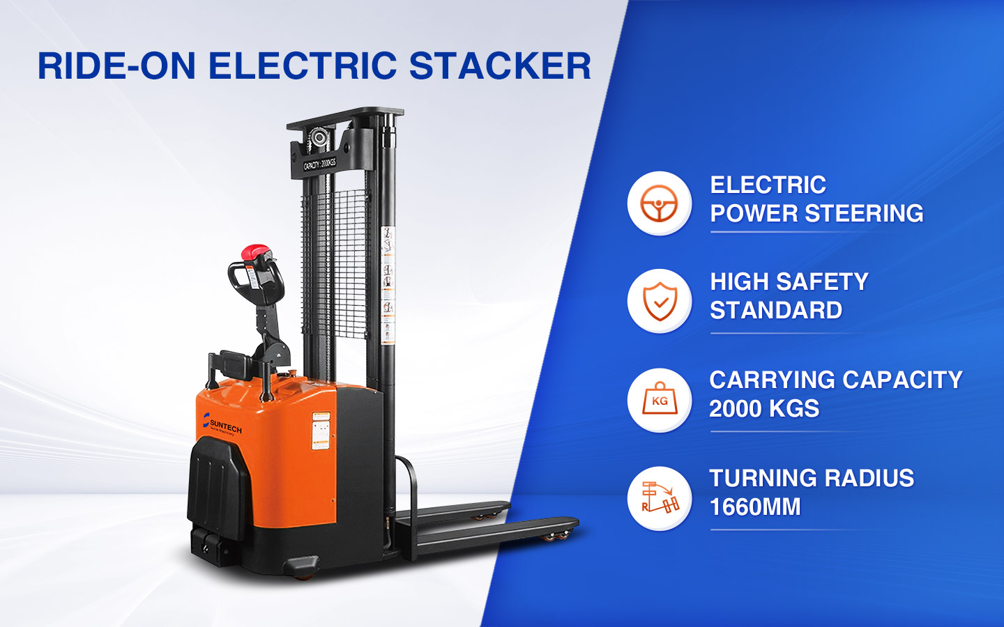 electric stacker features