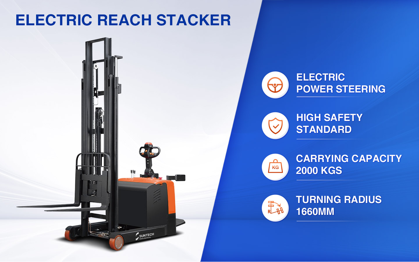 Electric Reach Stacker features