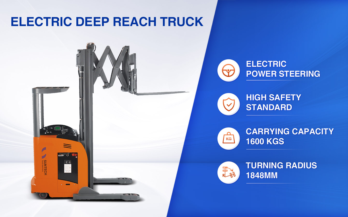 Electric Deep Reach Truck features