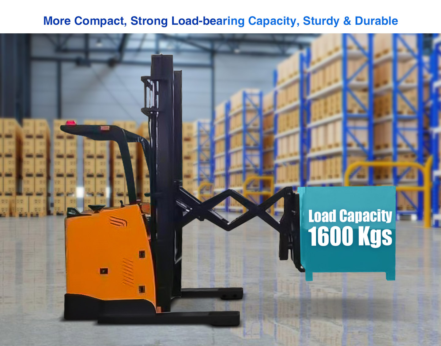 Electric Deep Reach Truck load capacity 1600 kgs