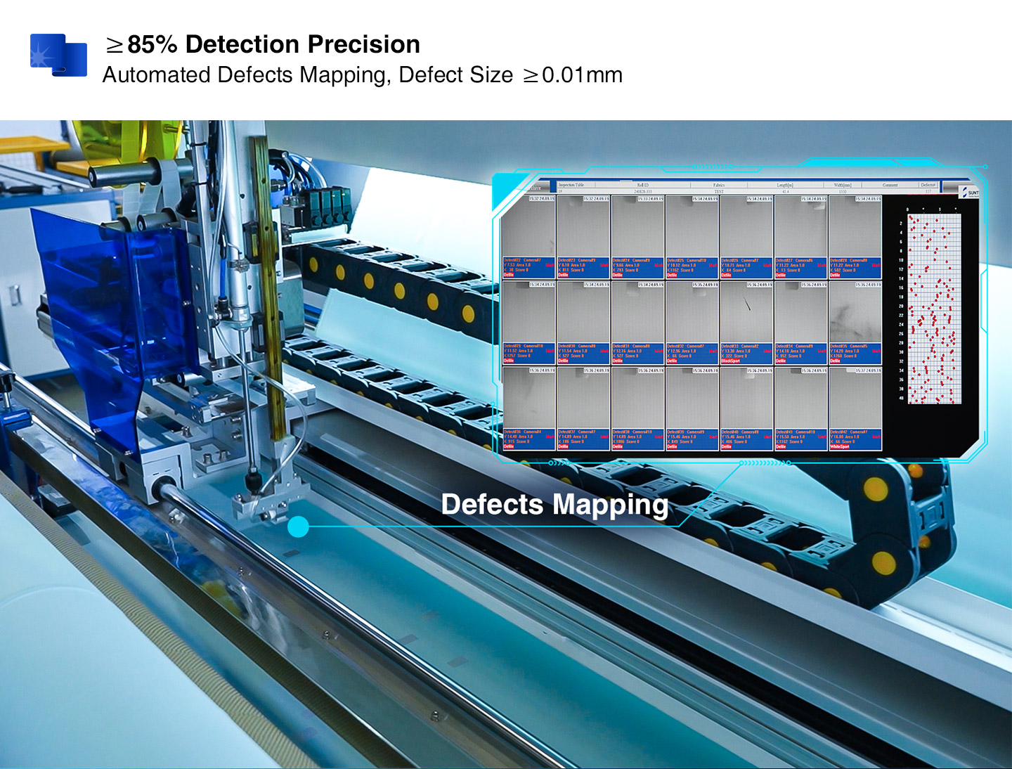 AI Automated Visual Inspection System detection precision have more than 85%