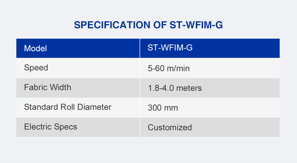 Compact Woven Fabric Inspection Machine specification