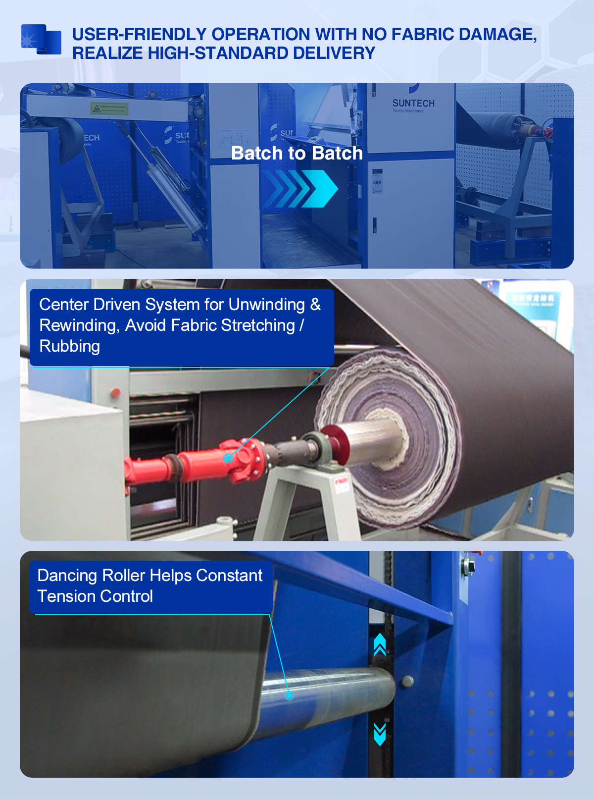 BATCHING MACHINE with center driving system