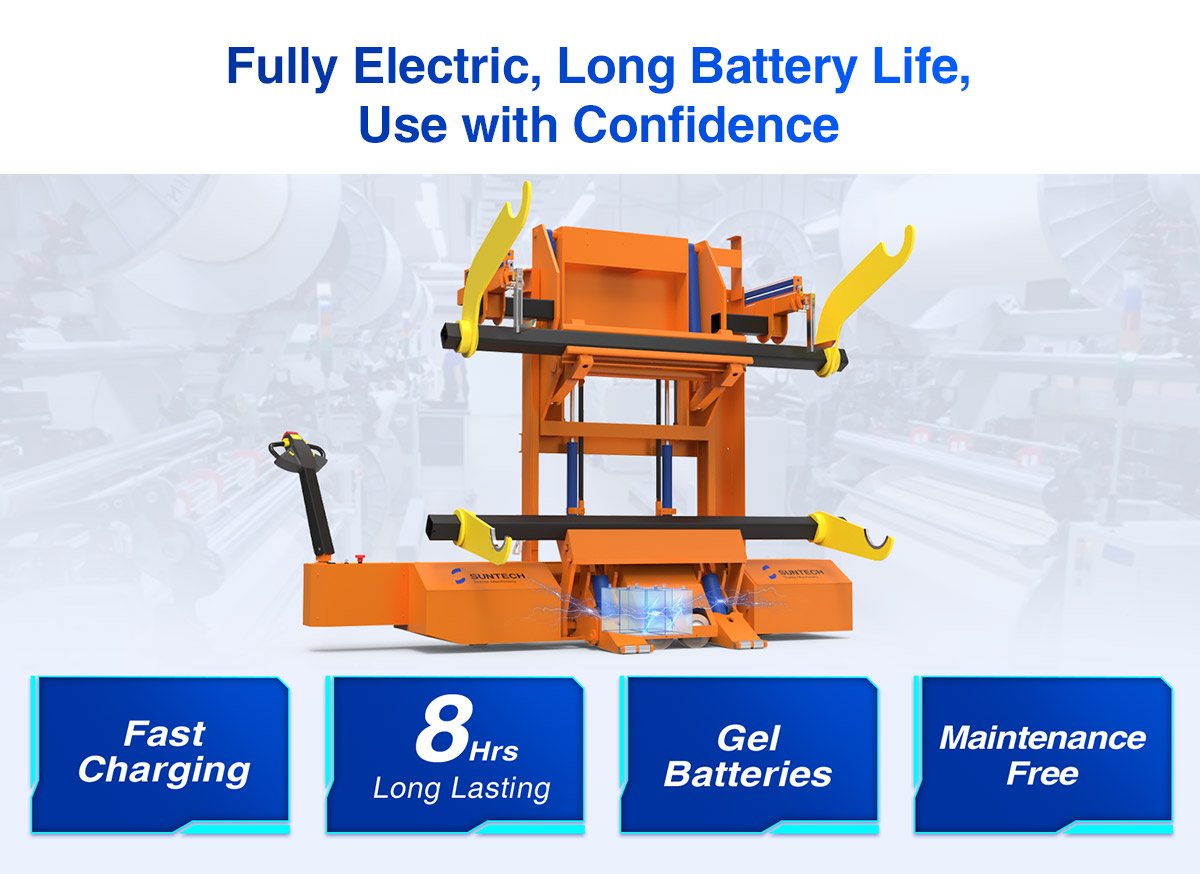 long battery life Electric Warp Beam High Lift Truck